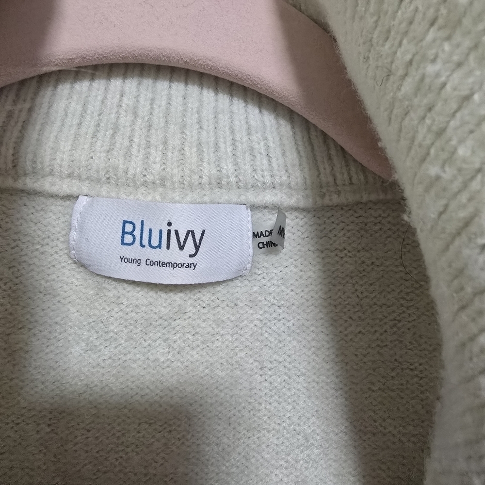 Bluivy Quarter Zip Up Stripe Pullover - Picture 4 of 10